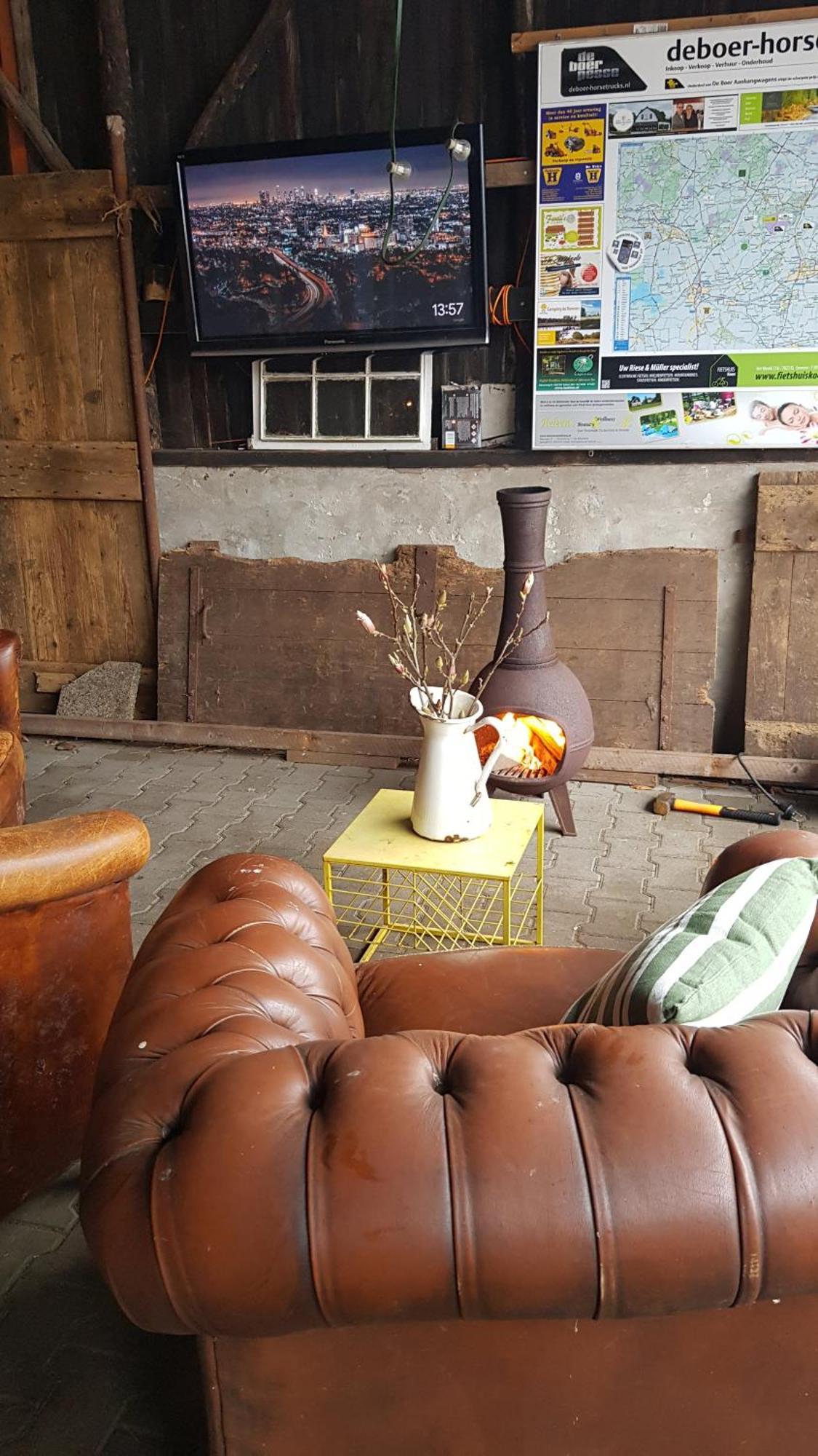 Basic Ingerichte Vouwwagen Op Camping Westenenk, Wijster Exterior foto